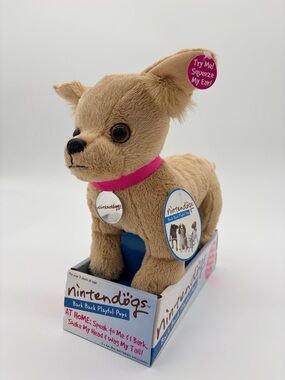 Rare Nintendo Nintendogs Chihuahua Dog Bark Back Play Pup New Works